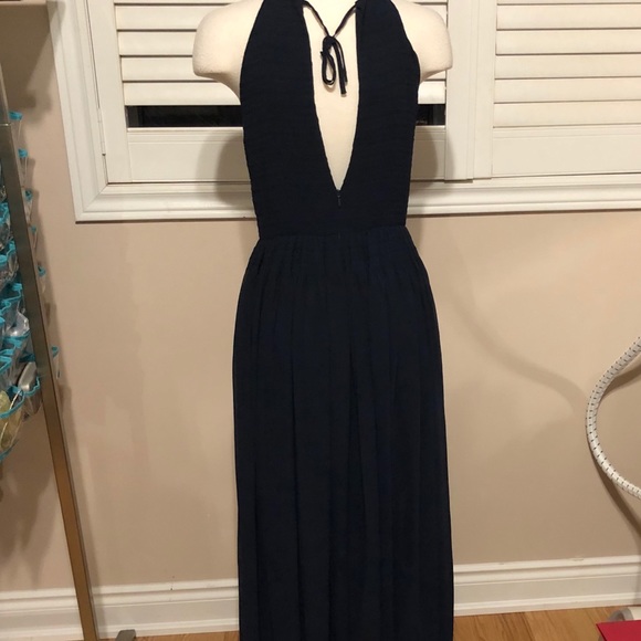 French connection Navy blue maxi dress - Picture 2 of 3
